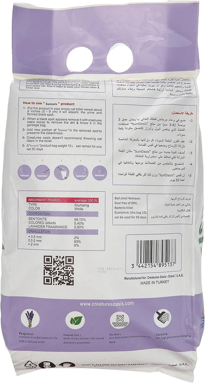 Sun Oasis cat litter lavender