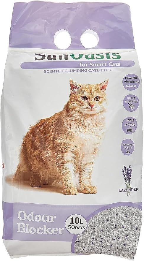 Sun Oasis cat litter lavender