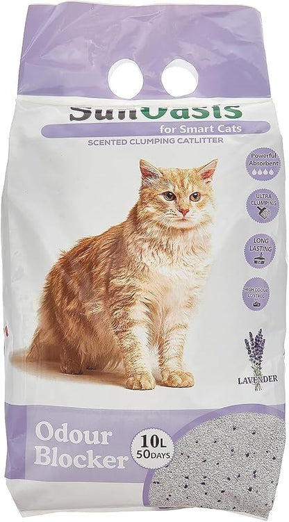 Sun Oasis cat litter lavender